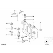 BMW Headlight Washer Pump - Genuine BMW 61678357837