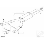 BMW Exhaust Bracket - Genuine BMW 18107519016