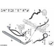 BMW Power Steering Return Hose - Genuine BMW 32416781457