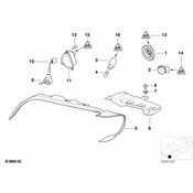 BMW Bracket Headlight Right - Genuine BMW 63128386710