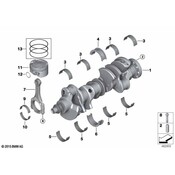 BMW Engine Crankshaft Thrust Washer - Genuine BMW 11218655142