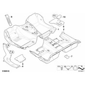BMW Foam Insert Footwell Front Left - Genuine BMW 51479125333