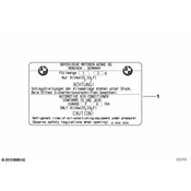BMW Label Coolant (740+-10G) - Genuine BMW 71239383510