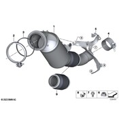 BMW Catalytic Converter - Genuine BMW 18328630246