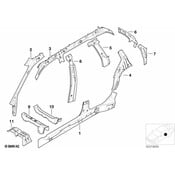 BMW Body B-Pillar Reinforcement - Genuine BMW 41218253749