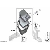 BMW Air Cleaner Bracket - Genuine BMW 13718587566