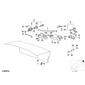 BMW Trunk Lid Lock Gasket - Genuine BMW 51248102819