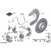 BMW Disc Brake Caliper Bracket - Genuine BMW 34206870584