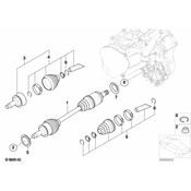 Mini CV Joint Oil Seal Dust Shield - Genuine Mini 31607572698