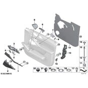 BMW Interior Door Handle Screw Cap - Genuine BMW 51416998540