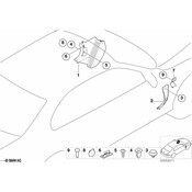 BMW Lateral Trim Panel M Foot RestFrnt Lft (M Grey) - Genuine BMW 51437902390