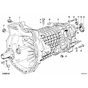 BMW Housing Cover - Genuine BMW 23111224420