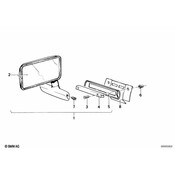 BMW Exterior Mirror Right (Lhd) - Genuine BMW 51161822076