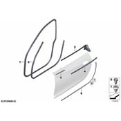 BMW Outer Weatherstrip Left - Genuine BMW 51337157251