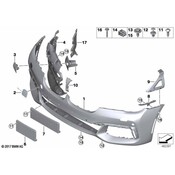 BMW Bumper Cover Spacer Panel - Genuine BMW 51137347382