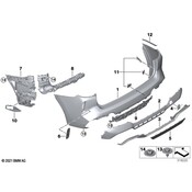 BMW Bumper Cover Support Rail Insulator - Genuine BMW 51129881815