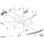 BMW Rear Reflector Rear Right - Genuine BMW 63147843528