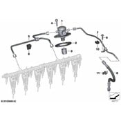 BMW Fuel Line (High Pressure Pipe) - Genuine BMW 13538665627