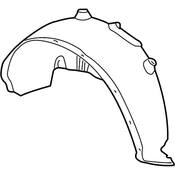 VW Fender Splash Shield - Genuine VW 1C0810972K
