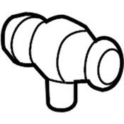 VW Radiator Coolant Hose Adapter - Genuine VW 1K0121087AE