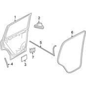 Volkswagen Door Seal - Genuine VW 2GJ839120A5AP