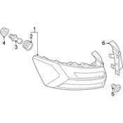 Volkswagen Tail Light Assembly - Genuine VW 2GJ945096A