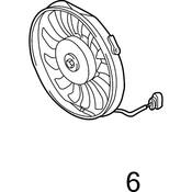 Audi VW A/C Condenser Fan Motor Connector - Genuine VW Audi 3B0973852A