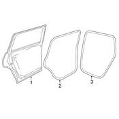 Volkswagen Door Seal - Genuine VW 3CN839702A5AP