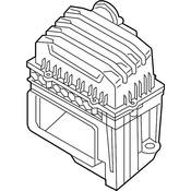Volkswagen Air Filter and Housing Assembly - Genuine VW 3QF129607F