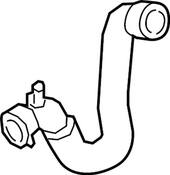 Audi VW Radiator Coolant Hose - Genuine Audi VW 4M0122055CR