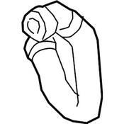 Audi VW Radiator Coolant Hose - Genuine Audi VW 4M0122101DR