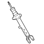VW Strut Assembly - Genuine VW 5C0413031AH