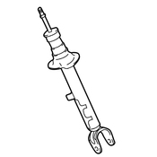 VW Suspension Strut - Genuine VW 5C0413031ED
