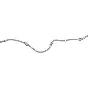 VW Parking Brake Cable - Genuine VW 5C0609721BA