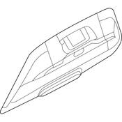 Volkswagen Deck Lid Trim - Genuine VW 5C3867601A82V