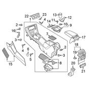 Volkswagen Console Trim Panel - Genuine VW 5NN863046A82V