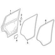 Volkswagen Door Seal - Genuine VW 5NN867913A9B9