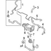 VW Radiator Coolant Hose - Genuine VW 5QM122101AK
