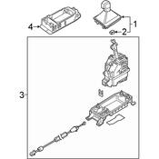 VW DSG Transmission Gear Shift Lever - Genuine VW 5QM713023AB