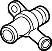 Audi VW Engine Coolant Pipe Adapter - Genuine Audi VW 06M121159C