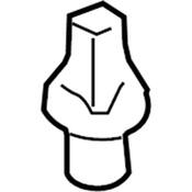 Audi VW Door Seal Clip - Genuine Audi VW 8E0837485C