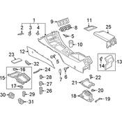 Volkswagen Console Trim Panel - Genuine VW 17B86304582V