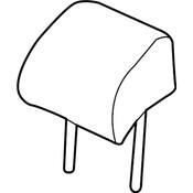 Volkswagen Headrest - Genuine VW 561881901MUDF