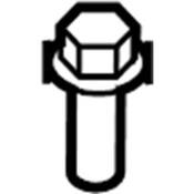 Audi VW Suspension Strut Mount Bolt - Genuine VW Audi N91040002