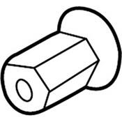 Audi VW Air Bag Impact Sensor Nut - Genuine Audi VW N91234201