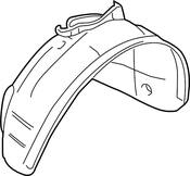VW Fender Splash Shield - Genuine VW 1C0809962F