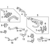 Audi VW Radiator Coolant Hose - Genuine Audi VW 1EA121054D