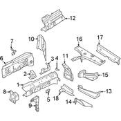 Audi VW Brake Hydraulic Line Bracket - Genuine Audi VW 1EA611845B