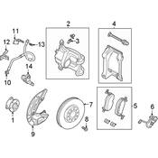 Audi VW Brake Dust Shield - Genuine Audi VW 1EA615312E