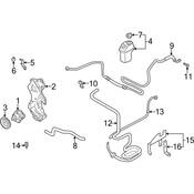 Audi VW Power Steering Pump - Genuine Audi VW 1J0422152M